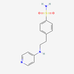 molecular formula C13H15N3O2S B2767675 4-(2-[(吡啶-4-基)氨基]乙基)苯-1-磺酰胺 CAS No. 1270937-43-3