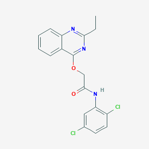 molecular formula C18H15Cl2N3O2 B2767692 N-(2,5-dichlorophenyl)-2-[(2-ethylquinazolin-4-yl)oxy]acetamide CAS No. 1116082-40-6