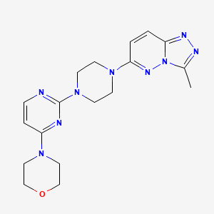4-[2-(4-{3-Methyl-[1,2,4]triazolo[4,3-b]pyridazin-6-yl}piperazin-1-yl)pyrimidin-4-yl]morpholine