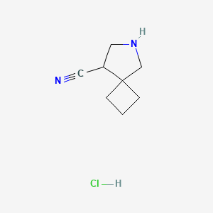 6-Azaspiro[3.4]octane-8-carbonitrile;hydrochloride