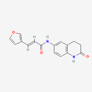(E)-3-(furan-3-yl)-N-(2-oxo-1,2,3,4-tetrahydroquinolin-6-yl)acrylamide