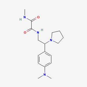 N1-(2-(4-(dimethylamino)phenyl)-2-(pyrrolidin-1-yl)ethyl)-N2-methyloxalamide
