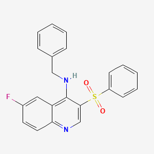 3-(benzenesulfonyl)-N-benzyl-6-fluoroquinolin-4-amine