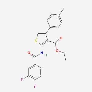 Ethyl 2-(3,4-difluorobenzamido)-4-(p-tolyl)thiophene-3-carboxylate
