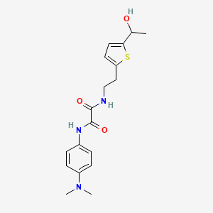 N1-(4-(dimethylamino)phenyl)-N2-(2-(5-(1-hydroxyethyl)thiophen-2-yl)ethyl)oxalamide