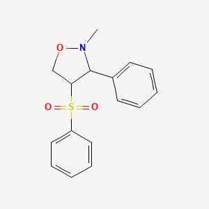4-(Benzenesulfonyl)-2-methyl-3-phenyl-1,2-oxazolidine