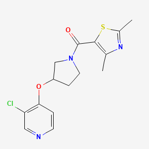 (3-((3-Chloropyridin-4-yl)oxy)pyrrolidin-1-yl)(2,4-dimethylthiazol-5-yl)methanone