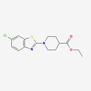Ethyl 1-(6-chloro-1,3-benzothiazol-2-yl)piperidine-4-carboxylate