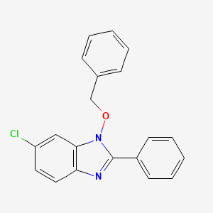 molecular formula C20H15ClN2O B2767753 1-(benzyloxy)-6-chloro-2-phenyl-1H-1,3-benzimidazole CAS No. 168209-91-4