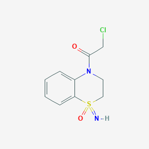 molecular formula C10H11ClN2O2S B2767767 2-Chloro-1-(1-imino-1-oxo-2,3-dihydro-1lambda6,4-benzothiazin-4-yl)ethanone CAS No. 2411243-10-0