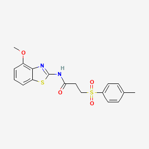 N-(4-methoxybenzo[d]thiazol-2-yl)-3-tosylpropanamide