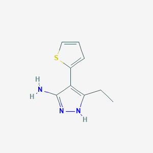 3-ethyl-4-(thiophen-2-yl)-1H-pyrazol-5-amine