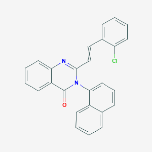 2-[2-(2-chlorophenyl)vinyl]-3-(1-naphthyl)-4(3H)-quinazolinone