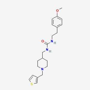 1-(4-Methoxyphenethyl)-3-((1-(thiophen-3-ylmethyl)piperidin-4-yl)methyl)urea