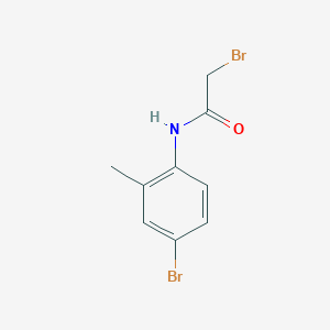 molecular formula C9H9Br2NO B2767826 2-bromo-N-(4-bromo-2-methylphenyl)acetamide CAS No. 349121-11-5