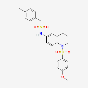 N-(1-((4-methoxyphenyl)sulfonyl)-1,2,3,4-tetrahydroquinolin-6-yl)-1-(p-tolyl)methanesulfonamide