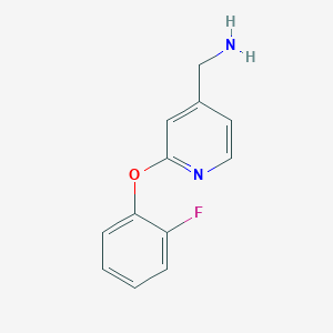 [2-(2-Fluorophenoxy)pyridin-4-yl]methanamine