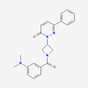 2-{1-[3-(Dimethylamino)benzoyl]azetidin-3-yl}-6-phenyl-2,3-dihydropyridazin-3-one