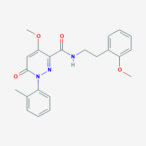 4-methoxy-N-[2-(2-methoxyphenyl)ethyl]-1-(2-methylphenyl)-6-oxo-1,6-dihydropyridazine-3-carboxamide