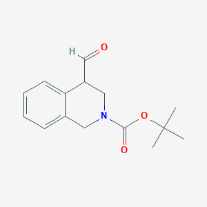 molecular formula C15H19NO3 B2767863 叔丁基 4-甲醛-3,4-二氢-1H-异喹啉-2-羧酸酯 CAS No. 2302860-65-5