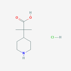 2-Methyl-2-(piperidin-4-yl)propanoic acid hydrochloride