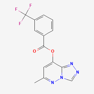 6-Methyl[1,2,4]triazolo[4,3-b]pyridazin-8-yl 3-(trifluoromethyl)benzenecarboxylate