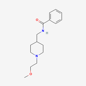 B2767881 N-((1-(2-methoxyethyl)piperidin-4-yl)methyl)benzamide CAS No. 953991-87-2