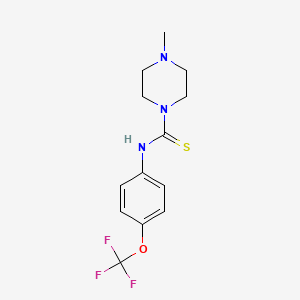 4-methyl-N-[4-(trifluoromethoxy)phenyl]piperazine-1-carbothioamide