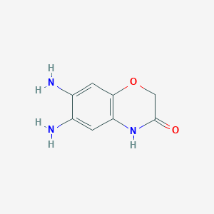 molecular formula C8H9N3O2 B2767885 6,7-diamino-3,4-dihydro-2H-1,4-benzoxazin-3-one CAS No. 106659-52-3