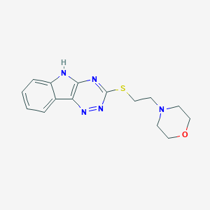 molecular formula C15H17N5OS B276789 3-[(2-morpholin-4-ylethyl)thio]-5H-[1,2,4]triazino[5,6-b]indole 
