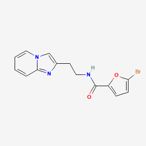 molecular formula C14H12BrN3O2 B2767890 5-bromo-N-(2-imidazo[1,2-a]pyridin-2-ylethyl)furan-2-carboxamide CAS No. 868977-57-5