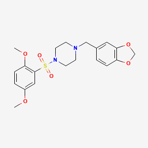 1-(1,3-Benzodioxol-5-ylmethyl)-4-(2,5-dimethoxyphenyl)sulfonylpiperazine