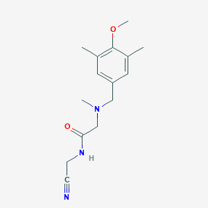 N-(Cyanomethyl)-2-[(4-methoxy-3,5-dimethylphenyl)methyl-methylamino]acetamide