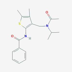 molecular formula C19H24N2O2S B276790 N-(3-{[acetyl(isopropyl)amino]methyl}-4,5-dimethyl-2-thienyl)benzamide 