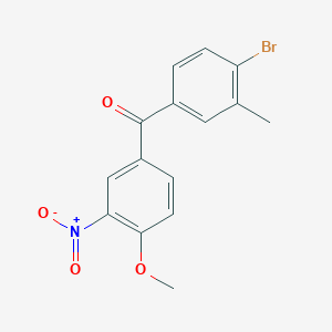 (4-Bromo-3-methylphenyl)(4-methoxy-3-nitrophenyl)methanone