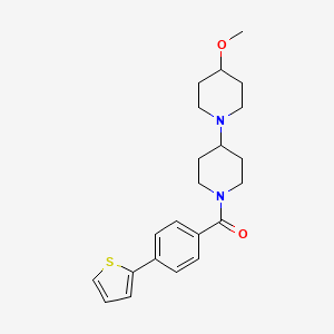 (4-Methoxy-[1,4'-bipiperidin]-1'-yl)(4-(thiophen-2-yl)phenyl)methanone