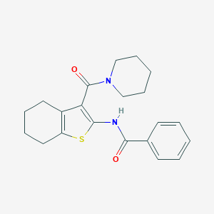 N-[3-(piperidin-1-ylcarbonyl)-4,5,6,7-tetrahydro-1-benzothiophen-2-yl]benzamide