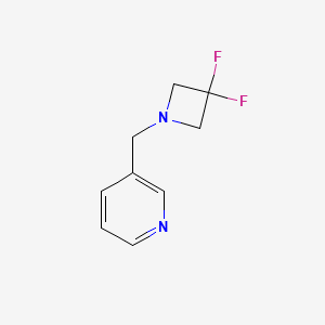 3-((3,3-Difluoroazetidin-1-yl)methyl)pyridine