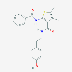 2-(benzoylamino)-N~3~-(4-hydroxyphenethyl)-4,5-dimethyl-3-thiophenecarboxamide