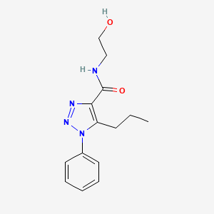 N-(2-hydroxyethyl)-1-phenyl-5-propyl-1H-1,2,3-triazole-4-carboxamide
