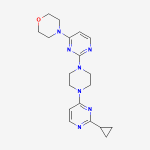 4-[2-[4-(2-Cyclopropylpyrimidin-4-yl)piperazin-1-yl]pyrimidin-4-yl]morpholine