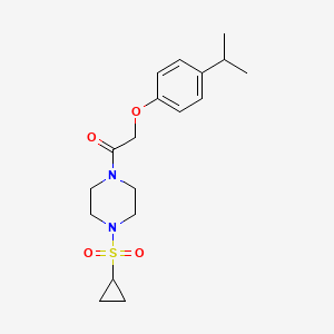 1-(4-(Cyclopropylsulfonyl)piperazin-1-yl)-2-(4-isopropylphenoxy)ethanone