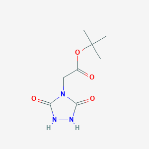 molecular formula C8H13N3O4 B2767969 Tert-butyl 2-(3,5-dioxo-1,2,4-triazolidin-4-yl)acetate CAS No. 1989672-34-5
