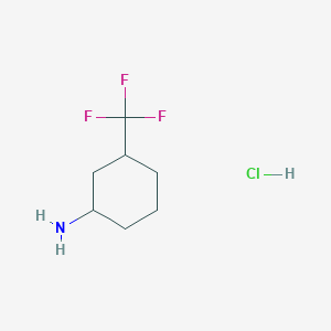 molecular formula C7H13ClF3N B2767971 3-(Trifluoromethyl)cyclohexanamine hydrochloride CAS No. 951627-67-1