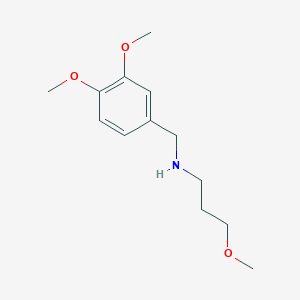 molecular formula C13H21NO3 B2767974 N-(3,4-dimethoxybenzyl)-3-methoxypropan-1-amine CAS No. 919724-43-9