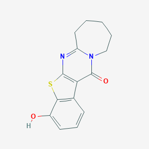 16-hydroxy-18-thia-2,9-diazatetracyclo[9.7.0.03,9.012,17]octadeca-1(11),2,12(17),13,15-pentaen-10-one