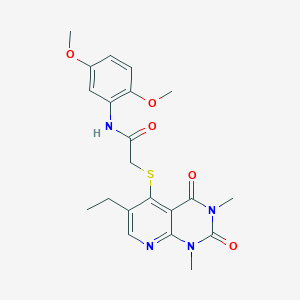 N-(2,5-dimethoxyphenyl)-2-((6-ethyl-1,3-dimethyl-2,4-dioxo-1,2,3,4-tetrahydropyrido[2,3-d]pyrimidin-5-yl)thio)acetamide