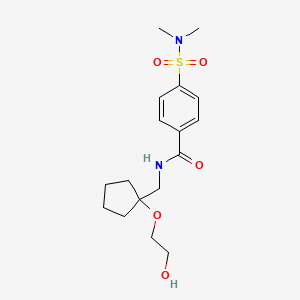 4-(dimethylsulfamoyl)-N-{[1-(2-hydroxyethoxy)cyclopentyl]methyl}benzamide