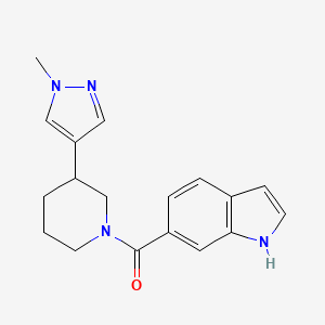 1H-Indol-6-yl-[3-(1-methylpyrazol-4-yl)piperidin-1-yl]methanone