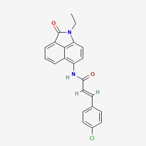 (E)-3-(4-chlorophenyl)-N-(1-ethyl-2-oxo-1,2-dihydrobenzo[cd]indol-6-yl)acrylamide